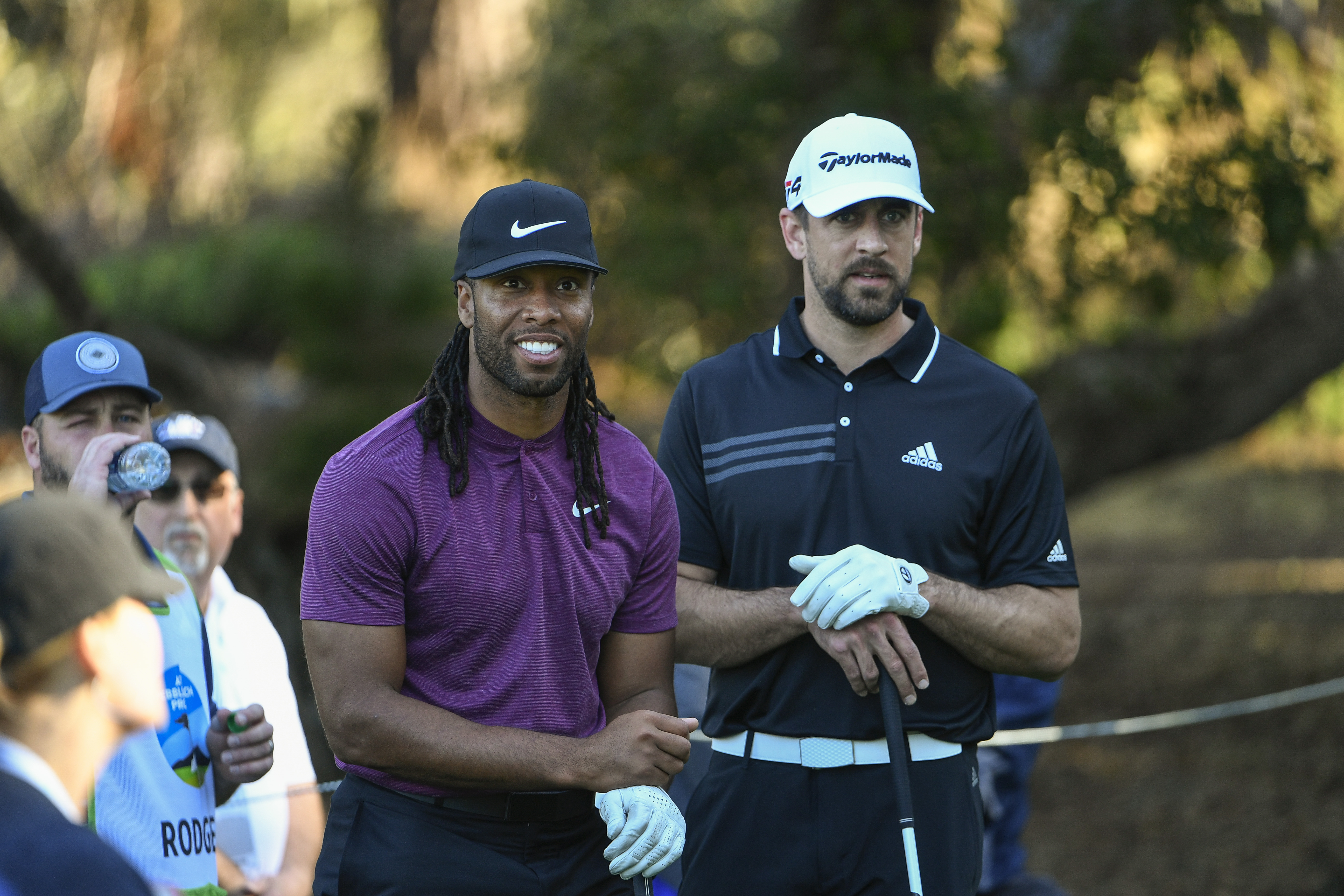 Aaron Rodgers and Larry Fitzgerald