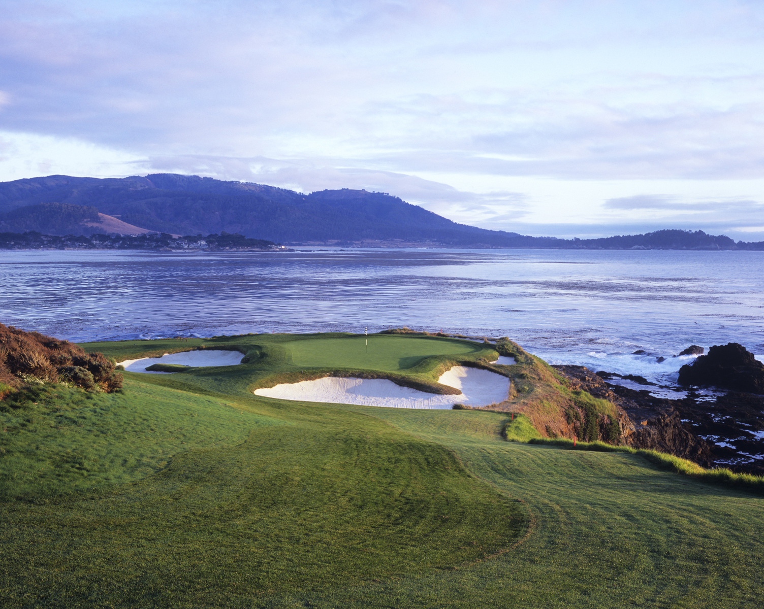 7th tee box at Pebble Beach