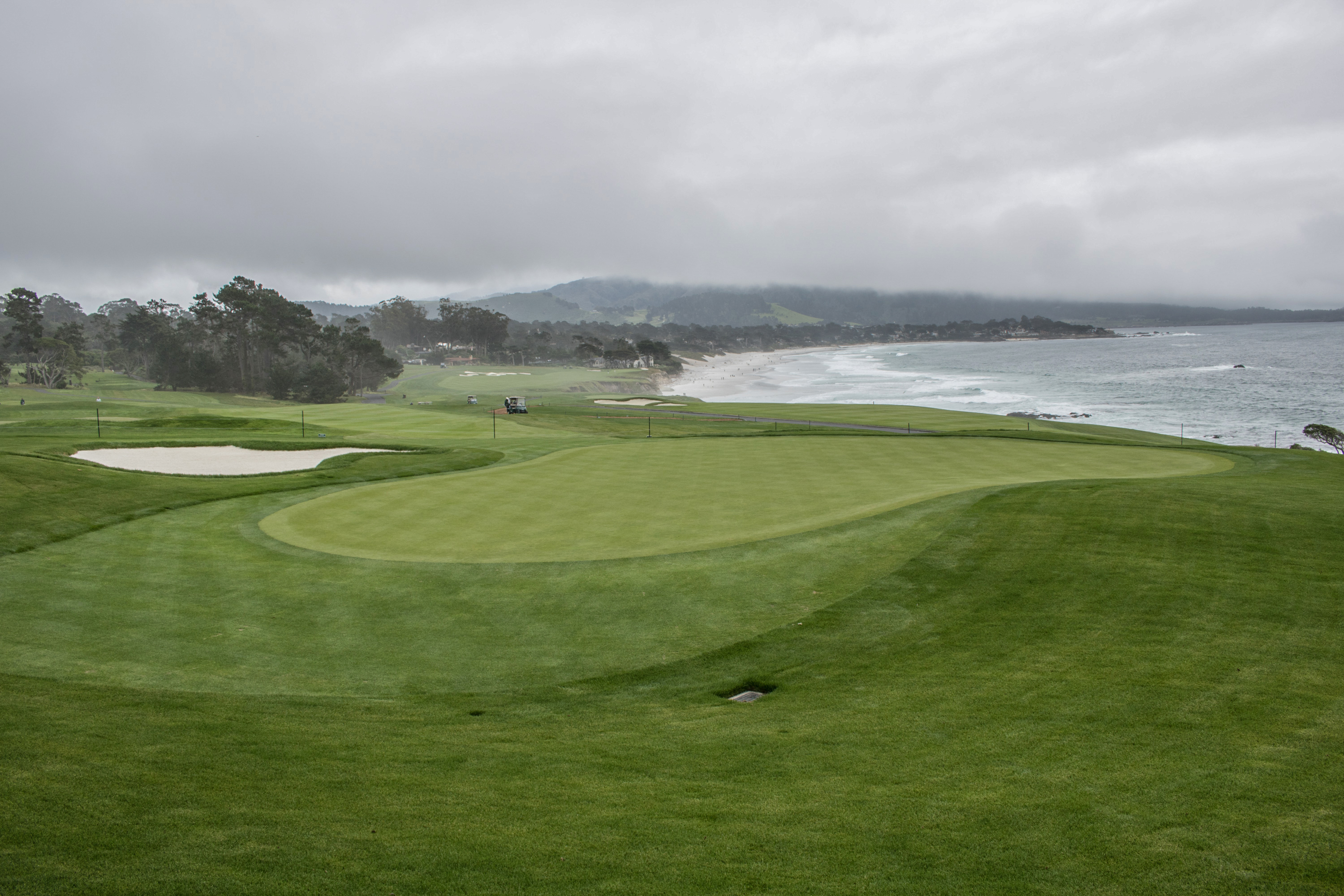 New 13th green Pebble Beach
