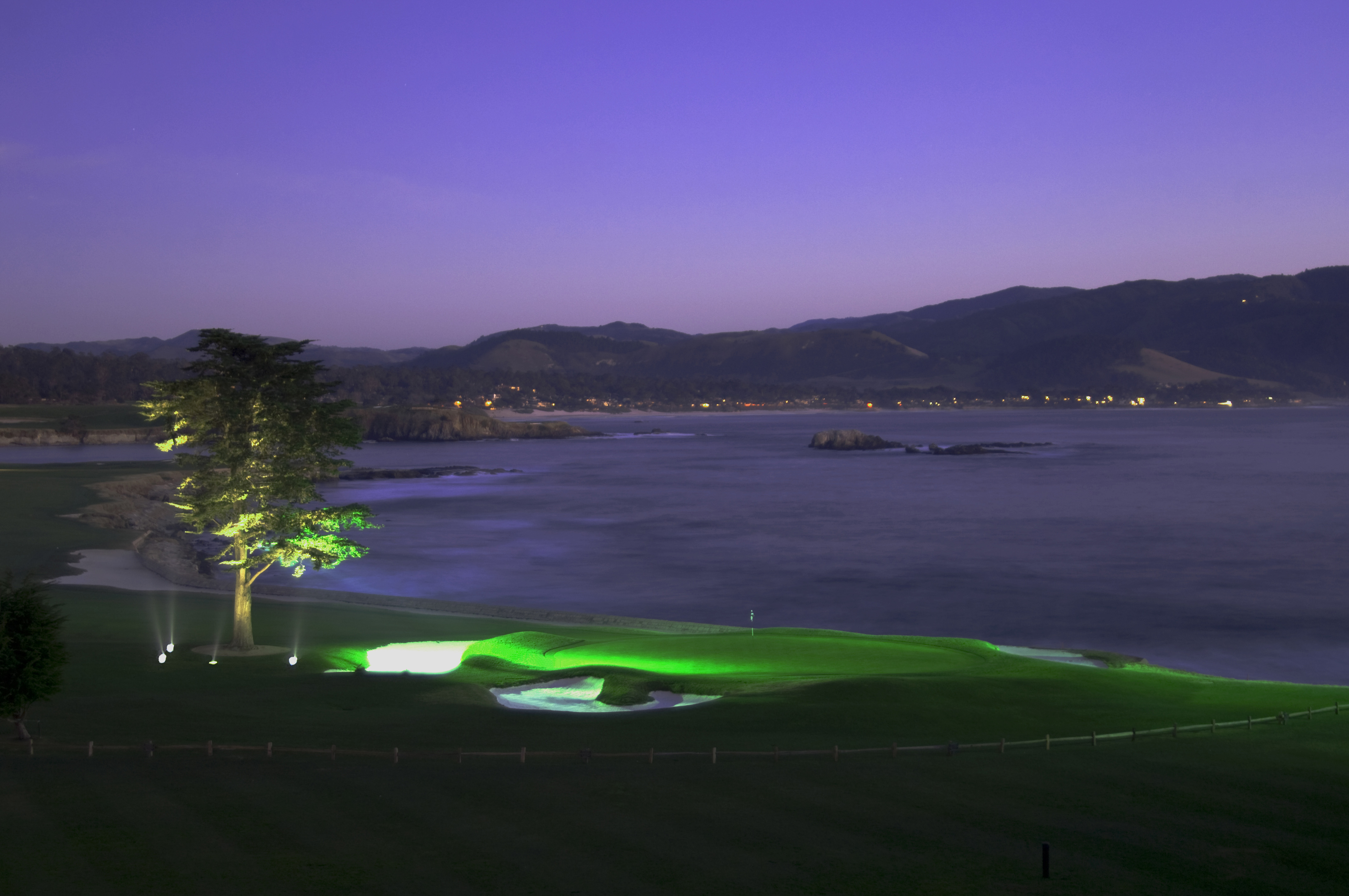 18th Green at Night