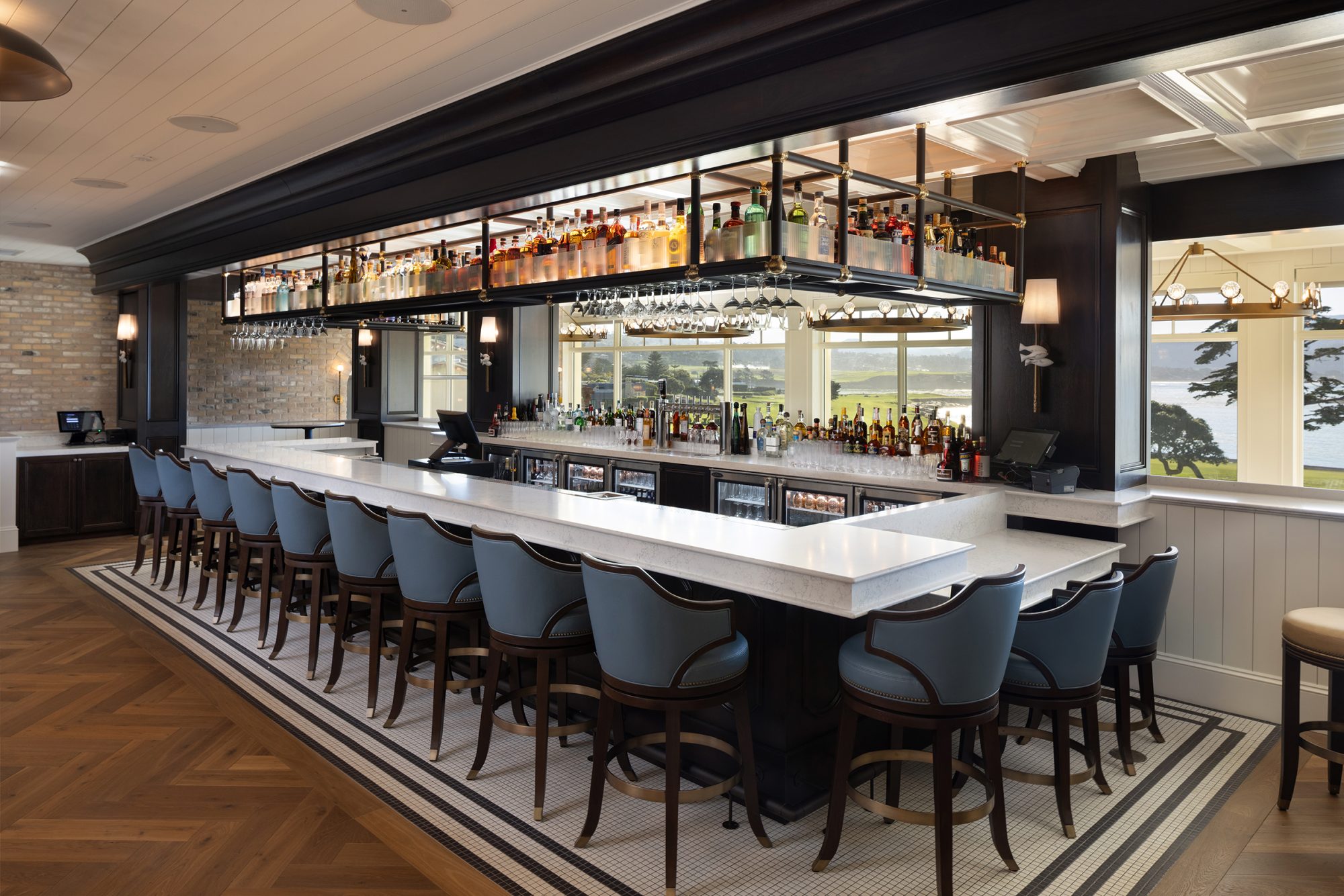 The bar inside Stillwater restaurant