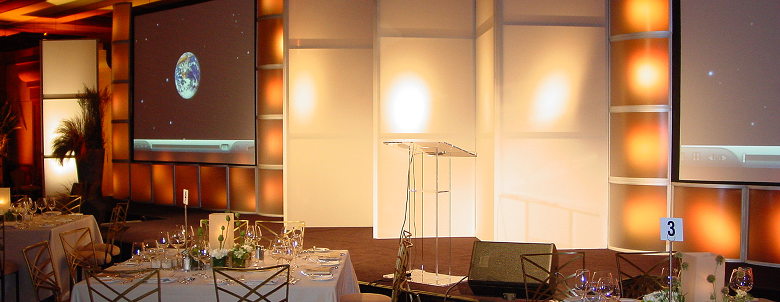 Event space facing podium